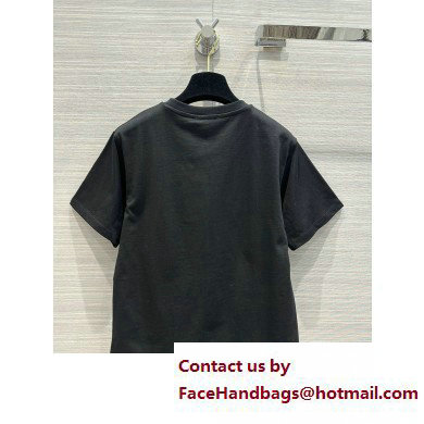 LOUIS VUITTON CHAIN DETAIL T-SHIRT BLACK 2023