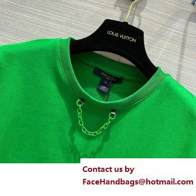 LOUIS VUITTON CHAIN DETAIL T-SHIRT GREEN 2023