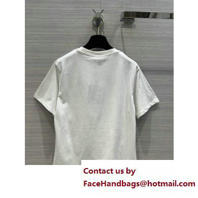 LOUIS VUITTON CHAIN DETAIL T-SHIRT WHITE 2023