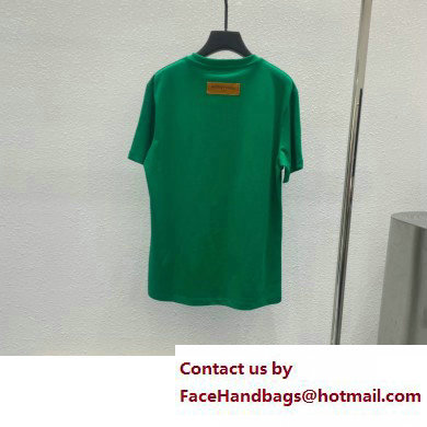 LOUIS VUITTON LOGO PRINTED T-SHIRT GREEN 2023