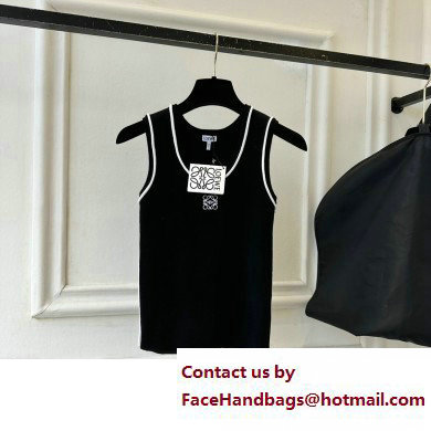 Loewe Anagram tank top in viscose blend BLACK 2023