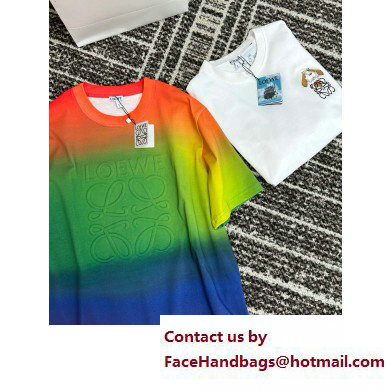 Loewe Multicolor Rainbow Anagram T-shirt in cotton 2023