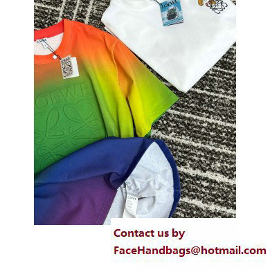 Loewe Multicolor Rainbow Anagram T-shirt in cotton 2023