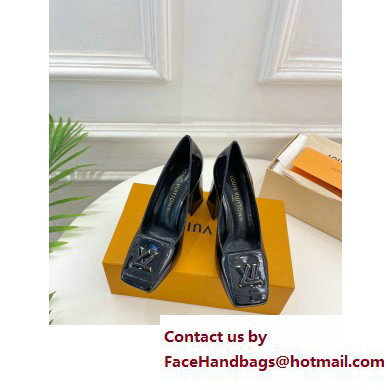 Louis Vuitton Heel 8.5cm Shake Pumps in Patent calf leather Black 2023