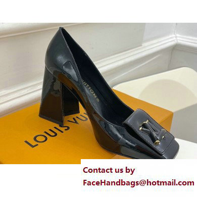 Louis Vuitton Heel 8.5cm Shake Pumps in Patent calf leather Black 2023