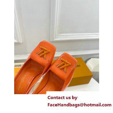 Louis Vuitton Heel 8.5cm Shake Pumps in Patent calf leather Orange 2023