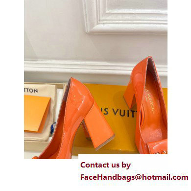 Louis Vuitton Heel 8.5cm Shake Pumps in Patent calf leather Orange 2023