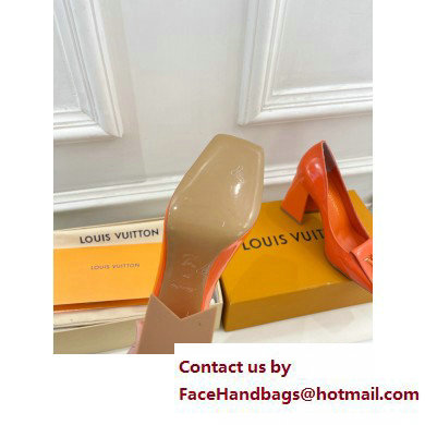 Louis Vuitton Heel 8.5cm Shake Pumps in Patent calf leather Orange 2023