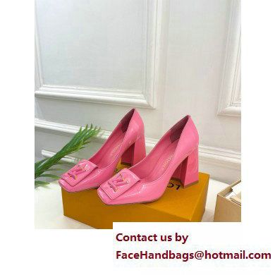 Louis Vuitton Heel 8.5cm Shake Pumps in Patent calf leather Pink 2023