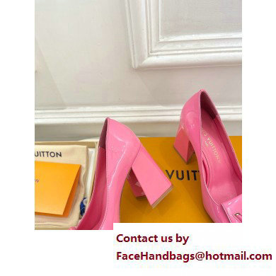 Louis Vuitton Heel 8.5cm Shake Pumps in Patent calf leather Pink 2023