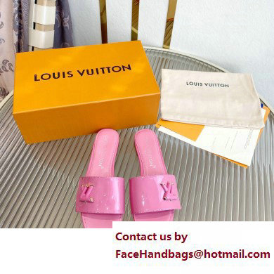 Louis Vuitton Shake Flat Mules in Patent calf leather Pink 2023