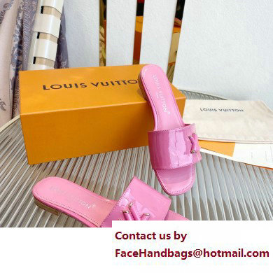 Louis Vuitton Shake Flat Mules in Patent calf leather Pink 2023