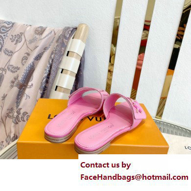 Louis Vuitton Shake Flat Mules in Patent calf leather Pink 2023