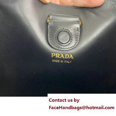 Prada Cleo leather shoulder Bag 1BC181 Black 2023