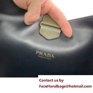 Prada Cleo leather shoulder Bag 1BC181 Dark Green 2023