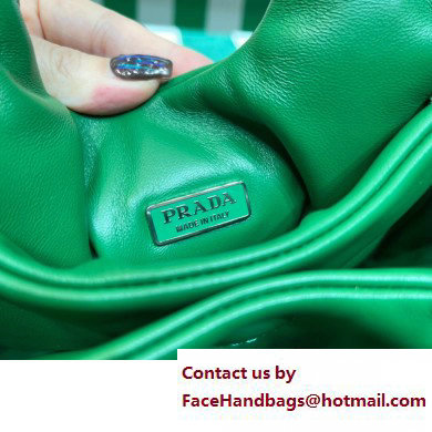 Prada Small padded Soft nappa-leather bag 1BA359 Green 2023