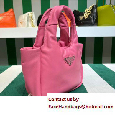 Prada Small padded Soft nappa-leather bag 1BA359 Pink 2023