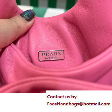 Prada Small padded Soft nappa-leather bag 1BA359 Pink 2023