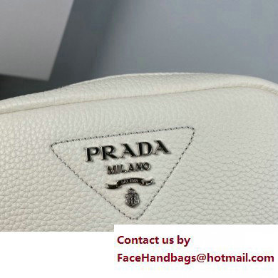 Prada leather shoulder Bag 1BH182 White 2023