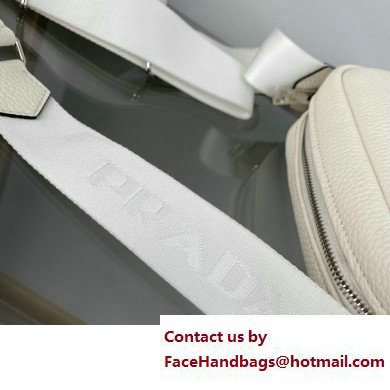 Prada leather shoulder Bag 1BH182 White 2023