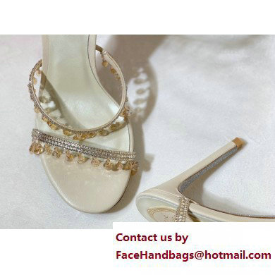 Rene Caovilla Heel 9.5cm Chandelier Crystal Jewel Sandals 04