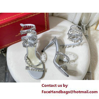 Rene Caovilla Heel 9.5cm Chandelier Crystal Jewel Sandals 09