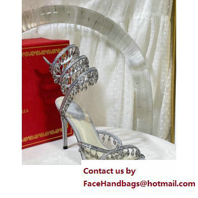 Rene Caovilla Heel 9.5cm Chandelier Crystal Jewel Sandals 09