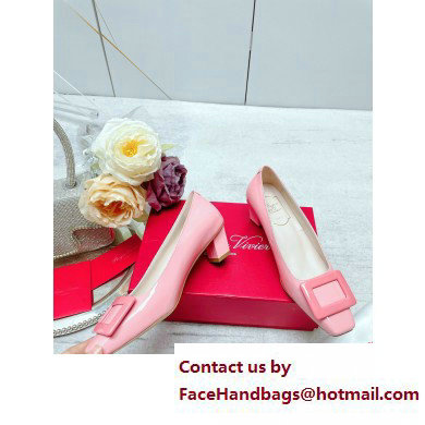 Roger Vivier Patent Leather Belle Vivier Pumps pink 2023