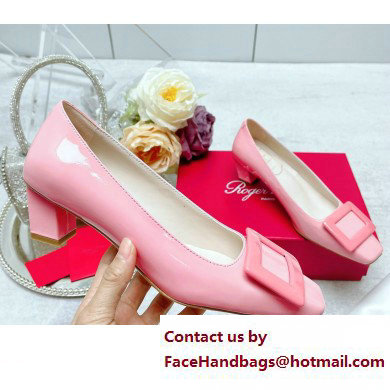 Roger Vivier Patent Leather Belle Vivier Pumps pink 2023