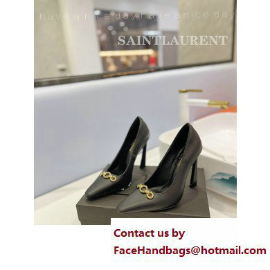 Saint Laurent Heel 10.5cm Severine Pumps Black