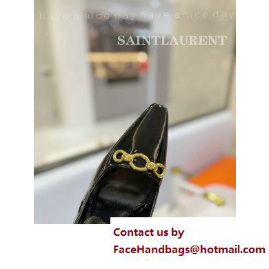 Saint Laurent Heel 10.5cm Severine Pumps Patent Black