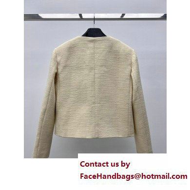 celine CROPPED SHIRT IN LIGHT GABARDINE Beige 2023