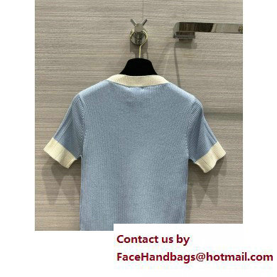 chanel BLUE knitwear T-shirt 2023