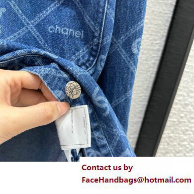 chanel camellias denim jacket 2023