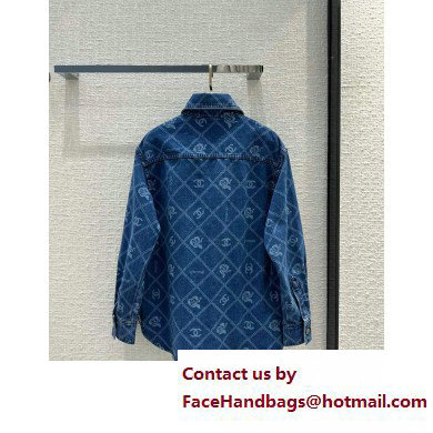 chanel camellias denim jacket 2023