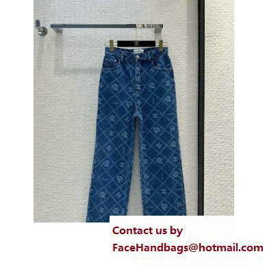 chanel camellias denim jeans 2023