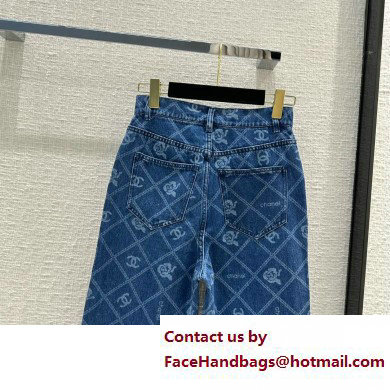 chanel camellias denim jeans 2023