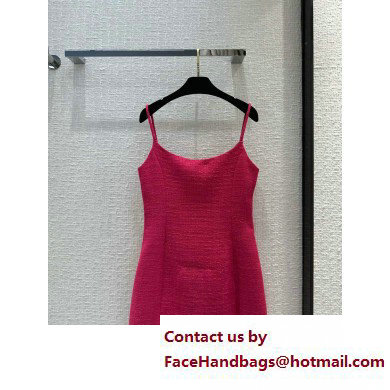 chanel fuchsia tweed dress 2023