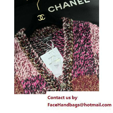 chanel multicolor wool cardigan 2023