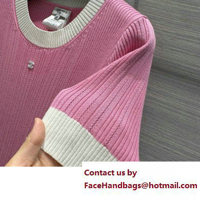 chanel pink knitwear T-shirt 2023