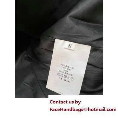 dior black Wool and Silk Brandenburg Fitted Jacket 2023