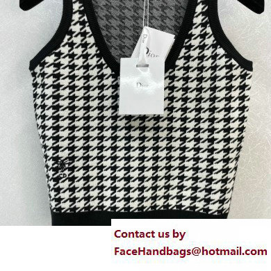 dior houndstooth knitted vest 2023