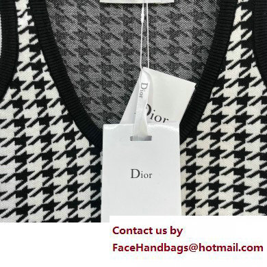 dior houndstooth knitted vest 2023