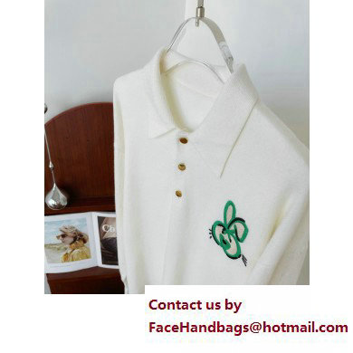 gucci Wool polo shirt ivory 729637 2023