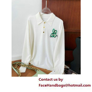 gucci Wool polo shirt ivory 729637 2023