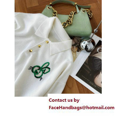 gucci Wool polo shirt ivory 729637 2023