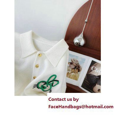 gucci Wool polo shirt ivory 729637 2023