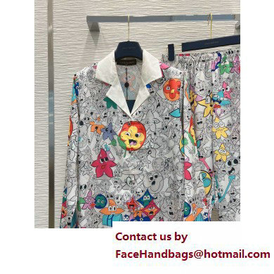 louis vuitton graffiti multicolor pajama 2023