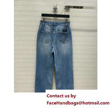 prada Organic denim five-pocket trousers 2023