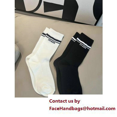 prada logo printed sock 2023